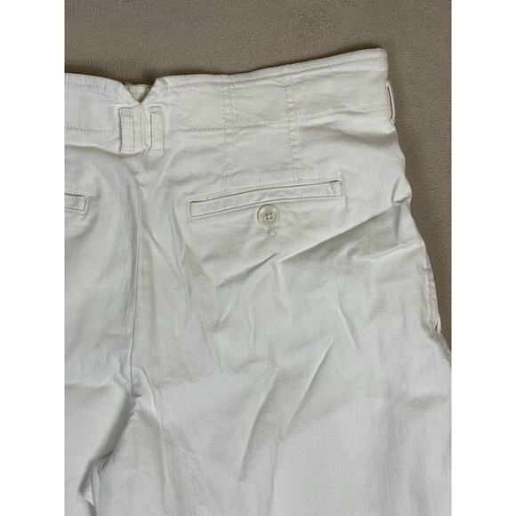 Anthropologie Maeve Pants Womens 8 Ivory The Colette Casual High Waist Adult NWT - Picture 11 of 14